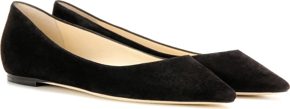 Jimmy Choo Romy Flat suede ballerinas