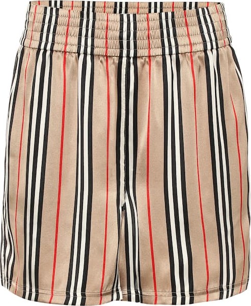 Burberry London England Icon Stripe silk shorts