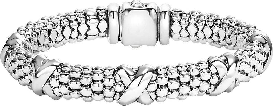 LAGOS Silver Caviar X Bracelet, 9mm