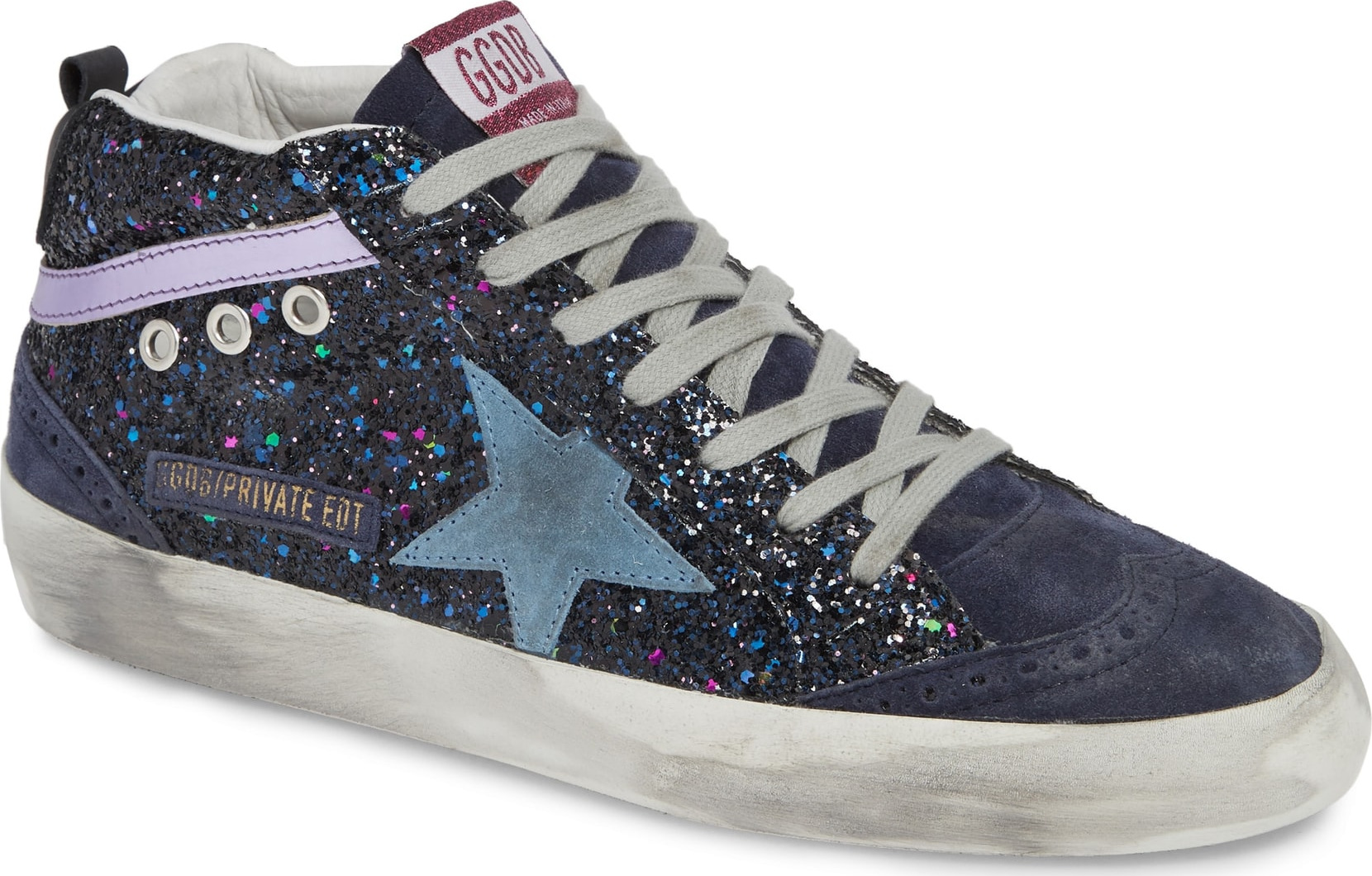 Golden Goose Deluxe Brand Mid Star Glitter Sneaker