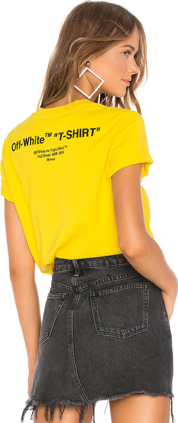 Off White Quotes Casual Tee