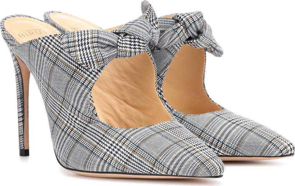 Alexandre Birman Evelyn checked mules
