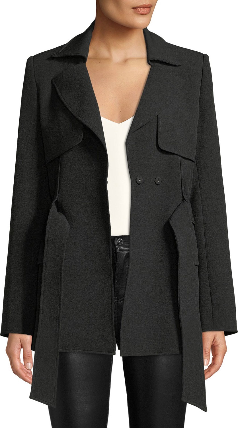 Badgley Mischka Belted Trench Jacket