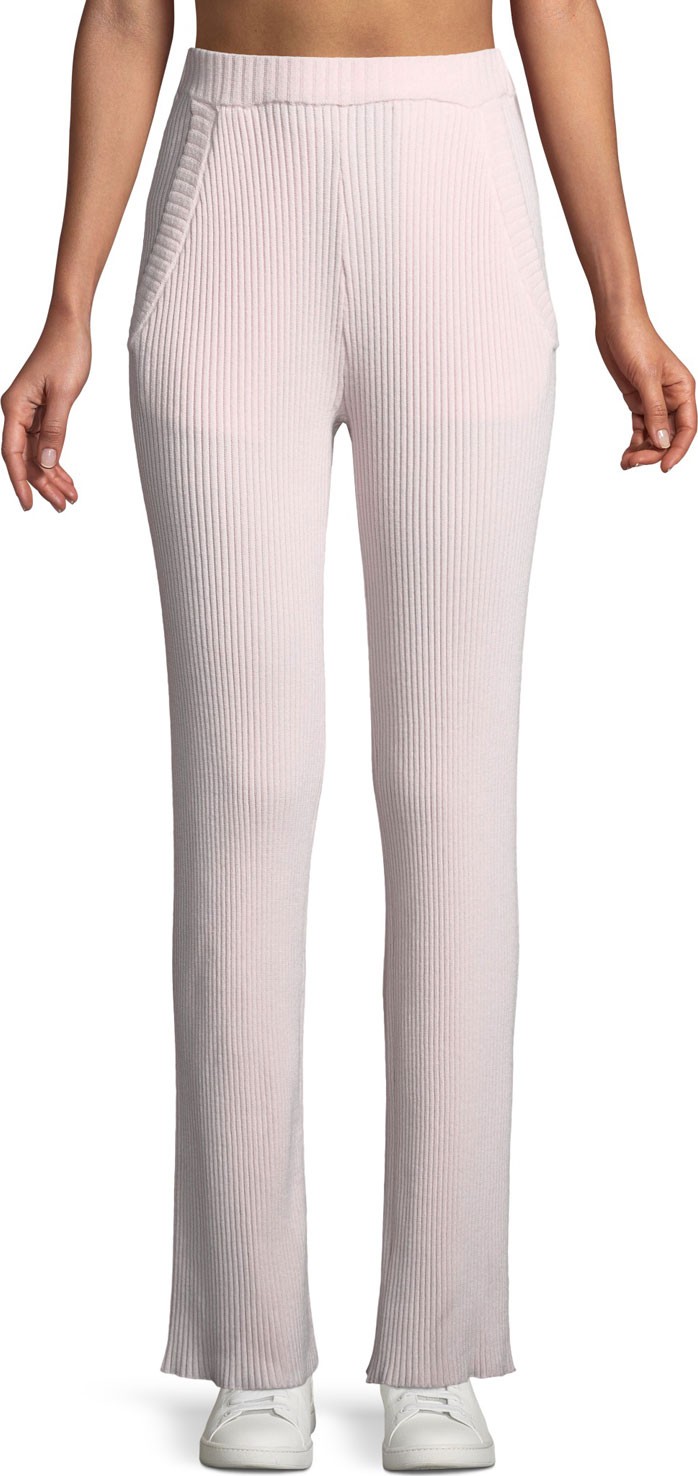 Tory Sport Wide-Leg Performance Cashmere Pants
