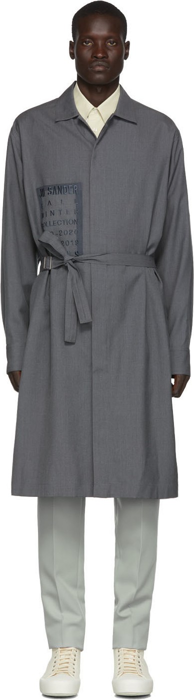 Jil Sander Grey Straight Fit Long Shirt