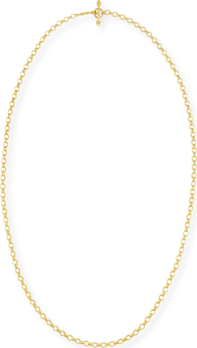 Elizabeth Locke Cortina 19k Gold Link Necklace, 31"L
