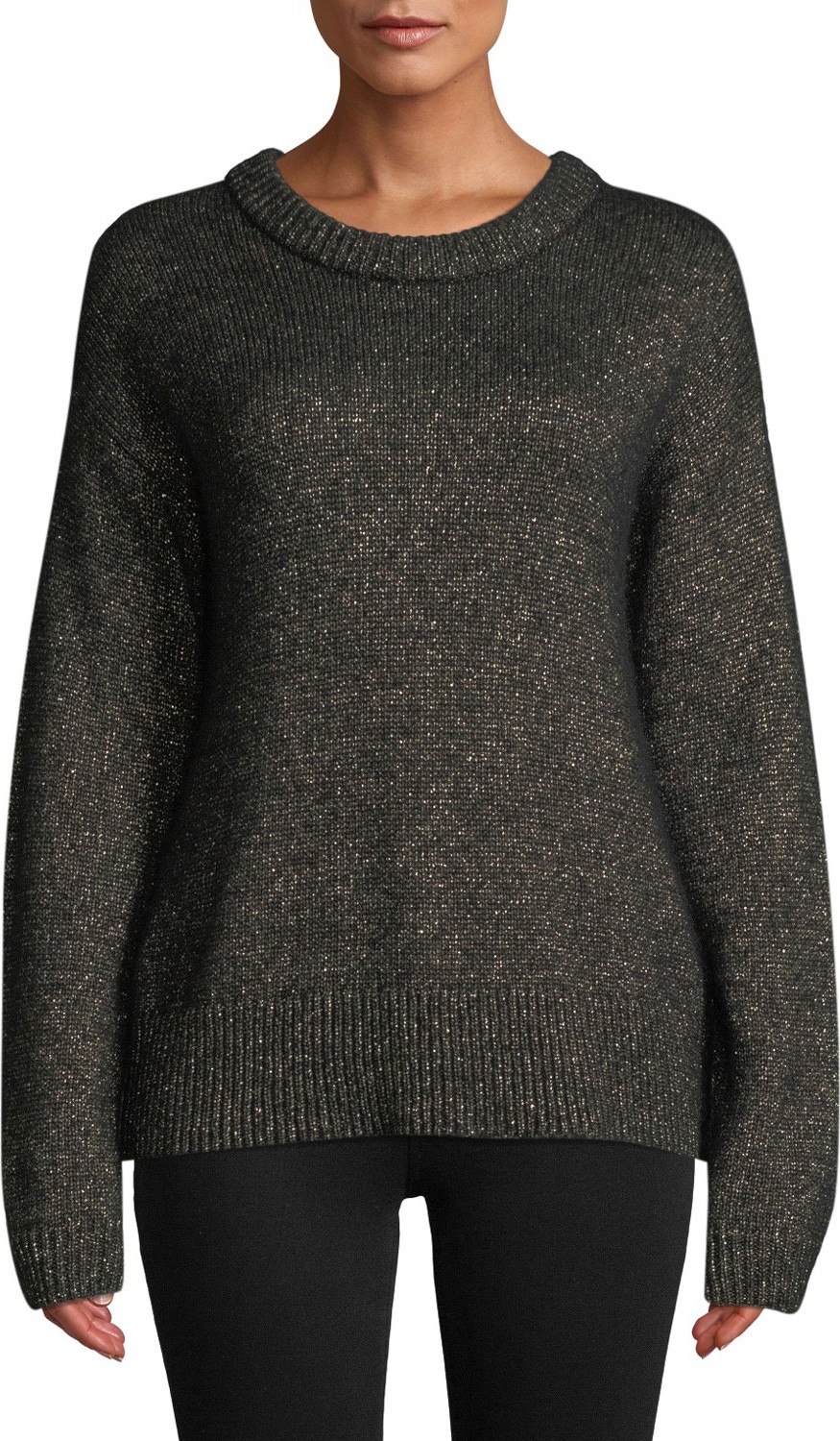 A.L.C. Bowen Metallic Pullover Sweater