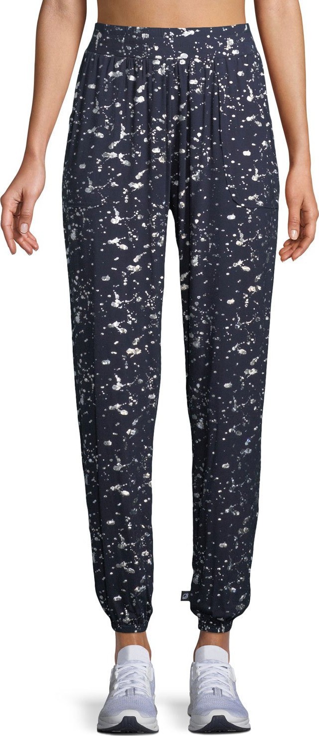 Terez Splatter Foil Jogger Lounge Pants