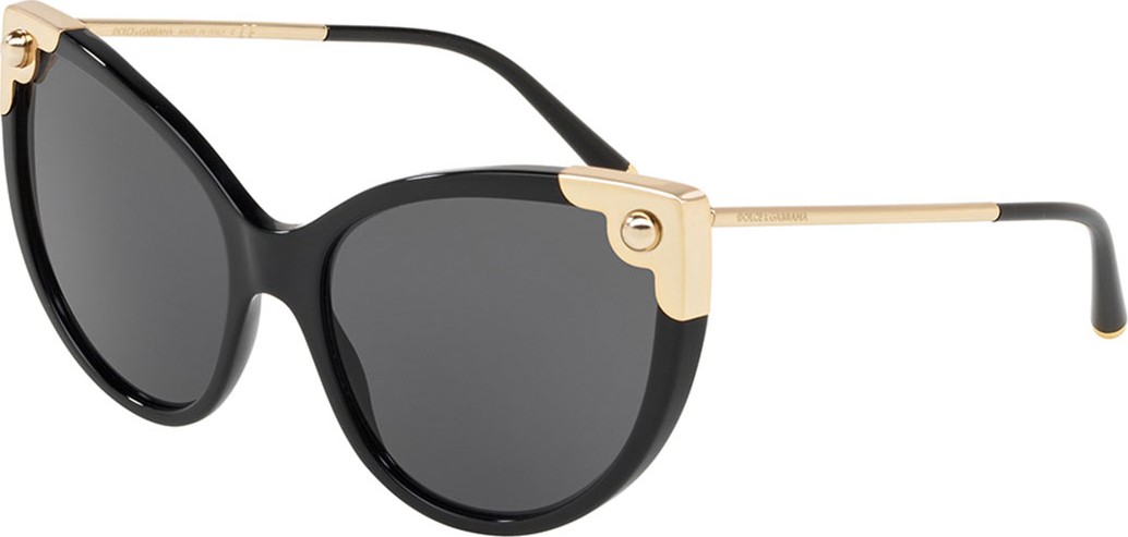 Dolce & Gabbana Acetate & Metal Cat-Eye Sunglasses
