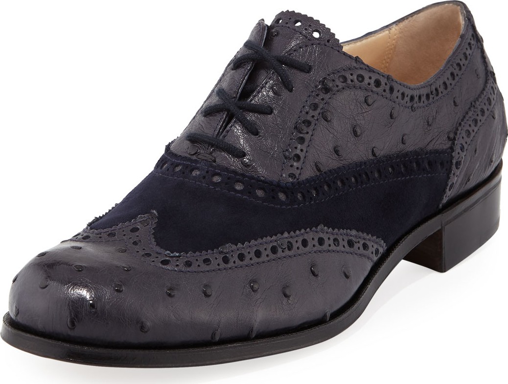 Gravati Two-Tone Wing-Tip Oxfords