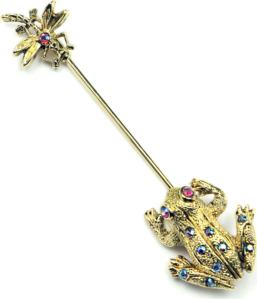 Ben-Amun Crystal Frog & Insect Pin