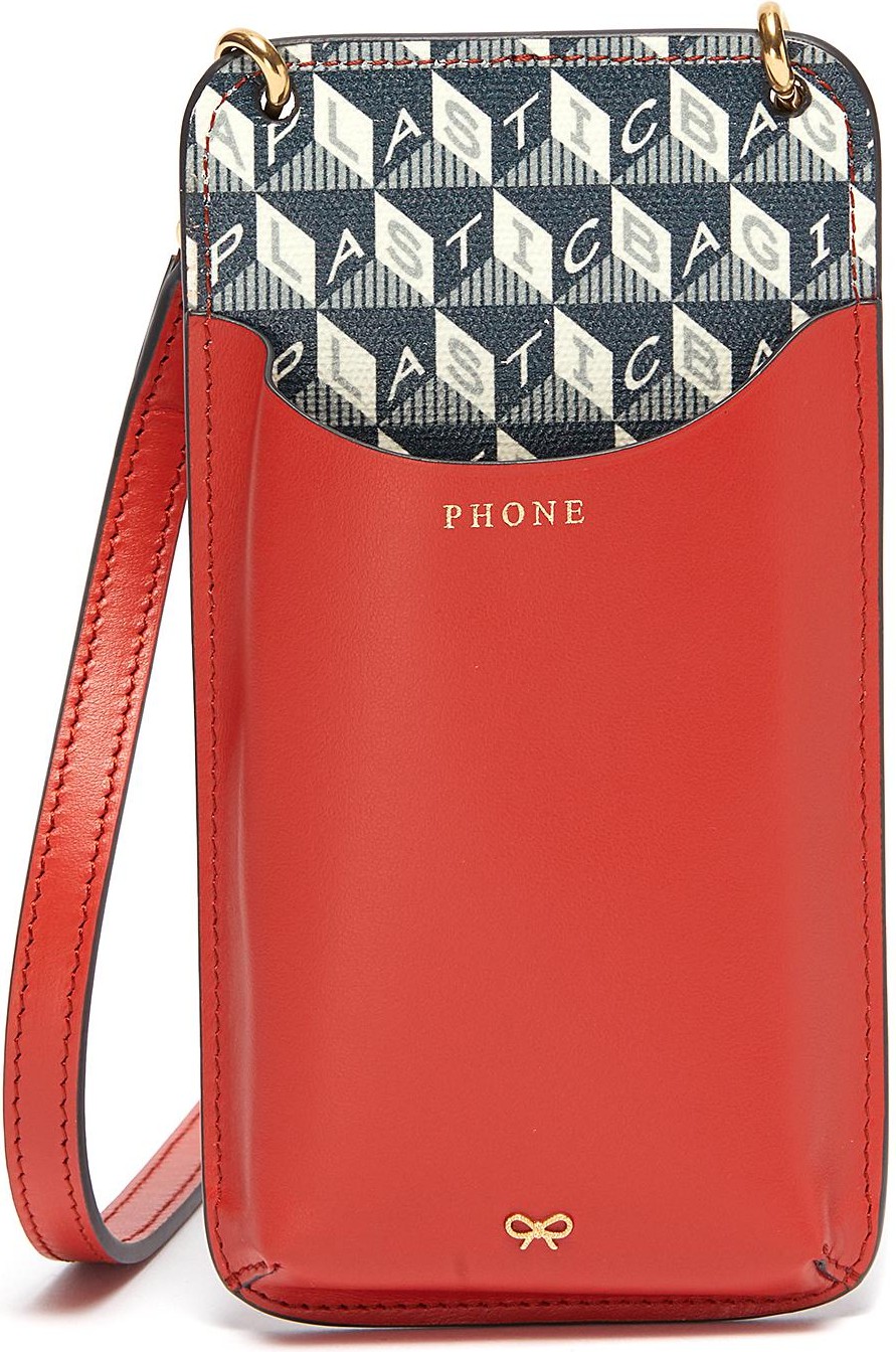 Anya Hindmarch I Am A Plastic Bag phone pouch