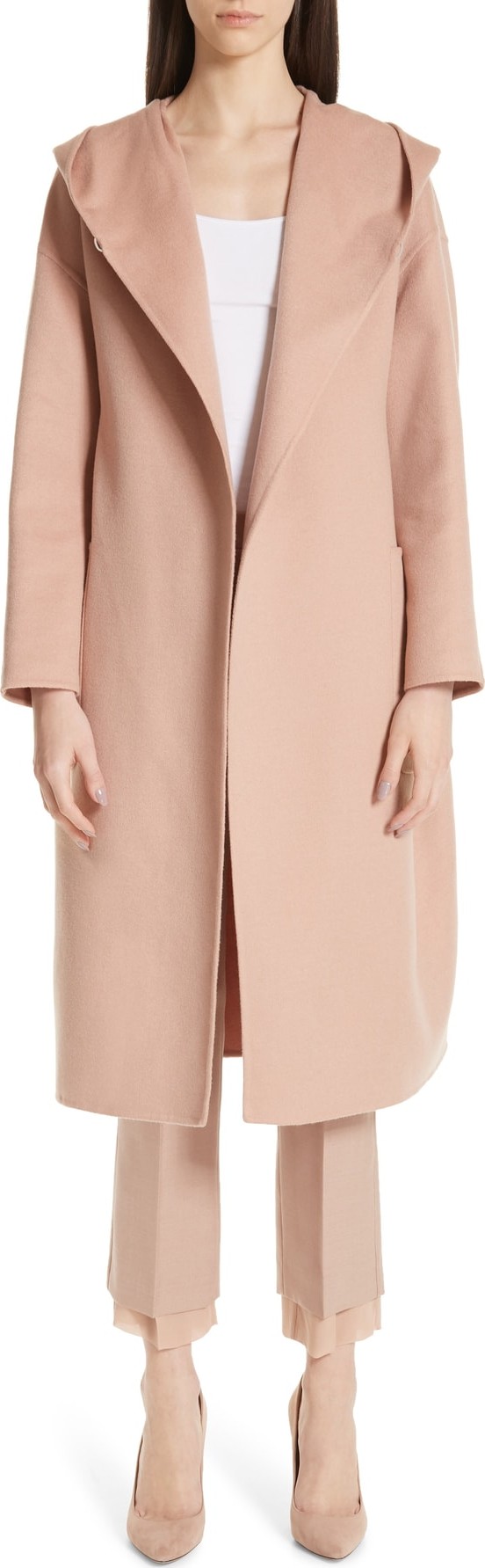 Max Mara Pucci Hooded Double Face Camel Hair Coat