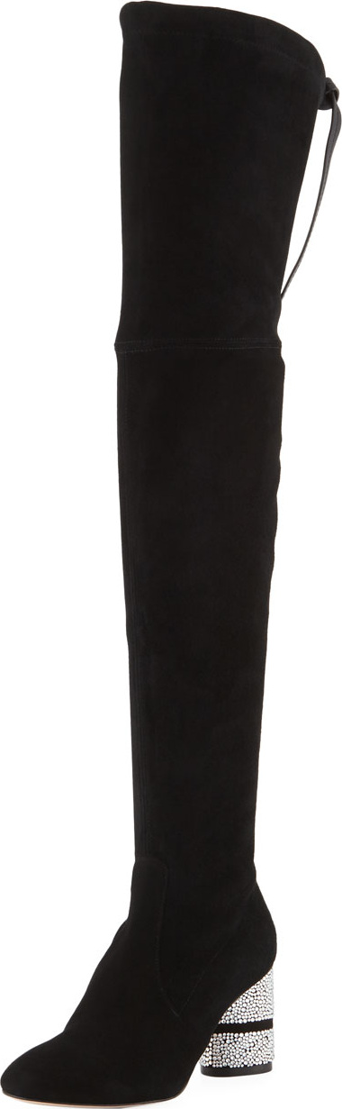 Stuart Weitzman Prism 75mm Suede Over-the-Knee Boots
