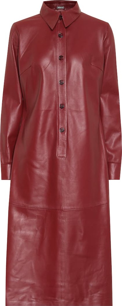 DODO BAR OR Leather shirt dress