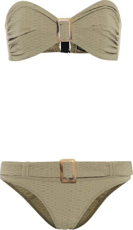 Lisa Marie Fernandez Buckle bandeau bikini