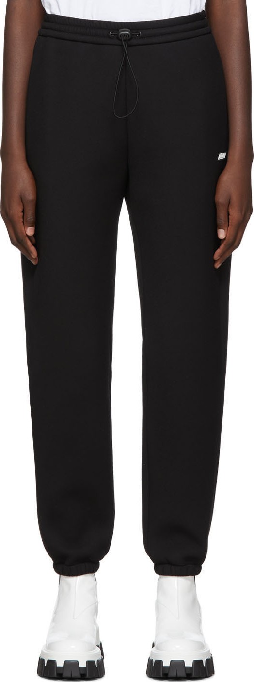 MSGM Black Scuba Logo Lounge Pants