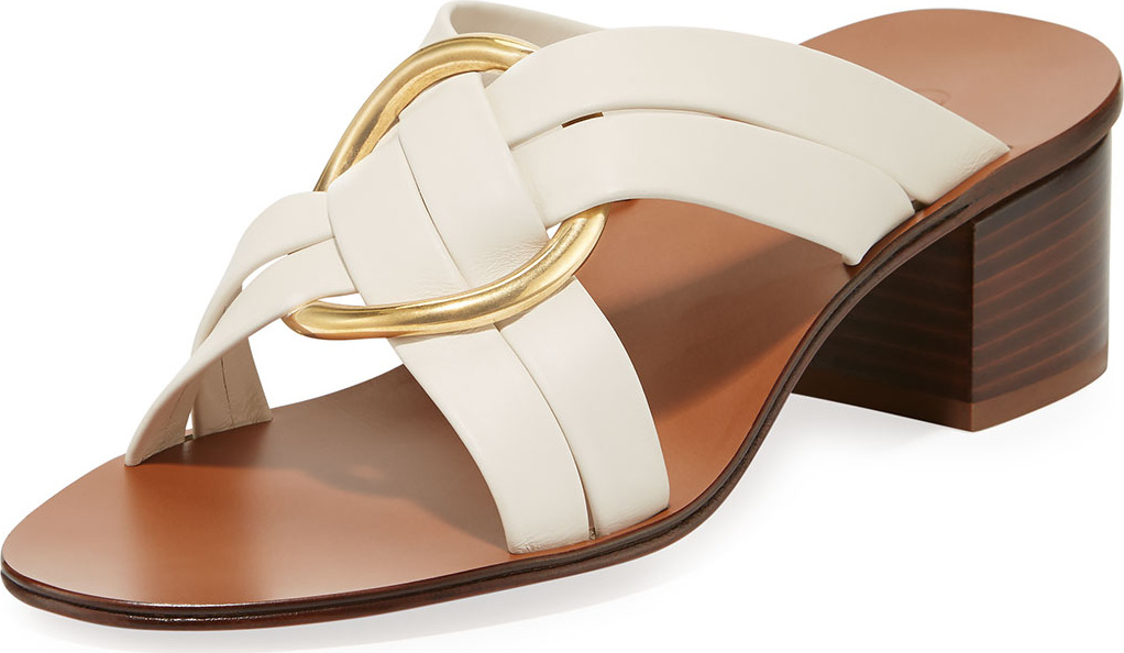 Chloe Rony Strappy Sandal with Gold Ring