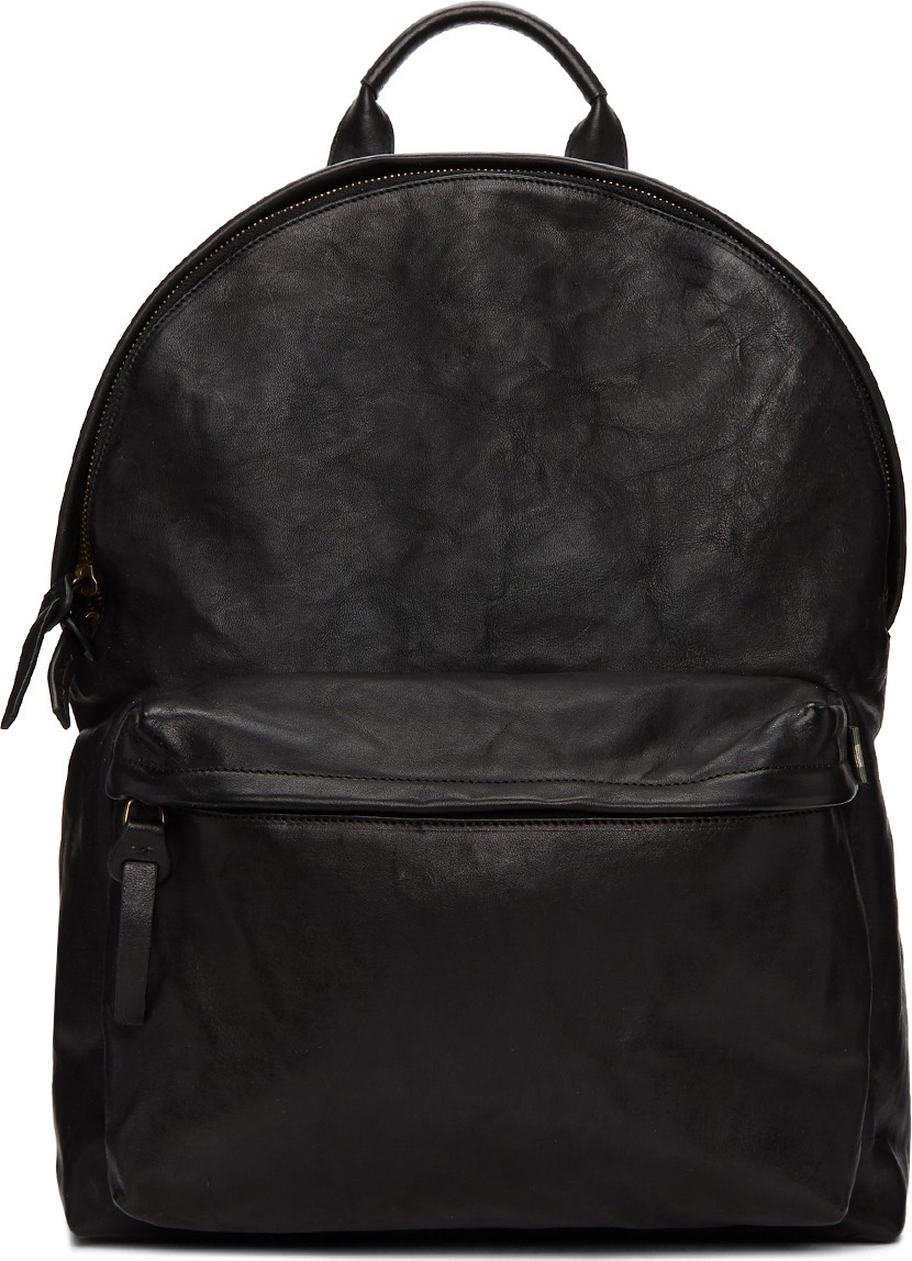 Officine Creative Black OC Backpack