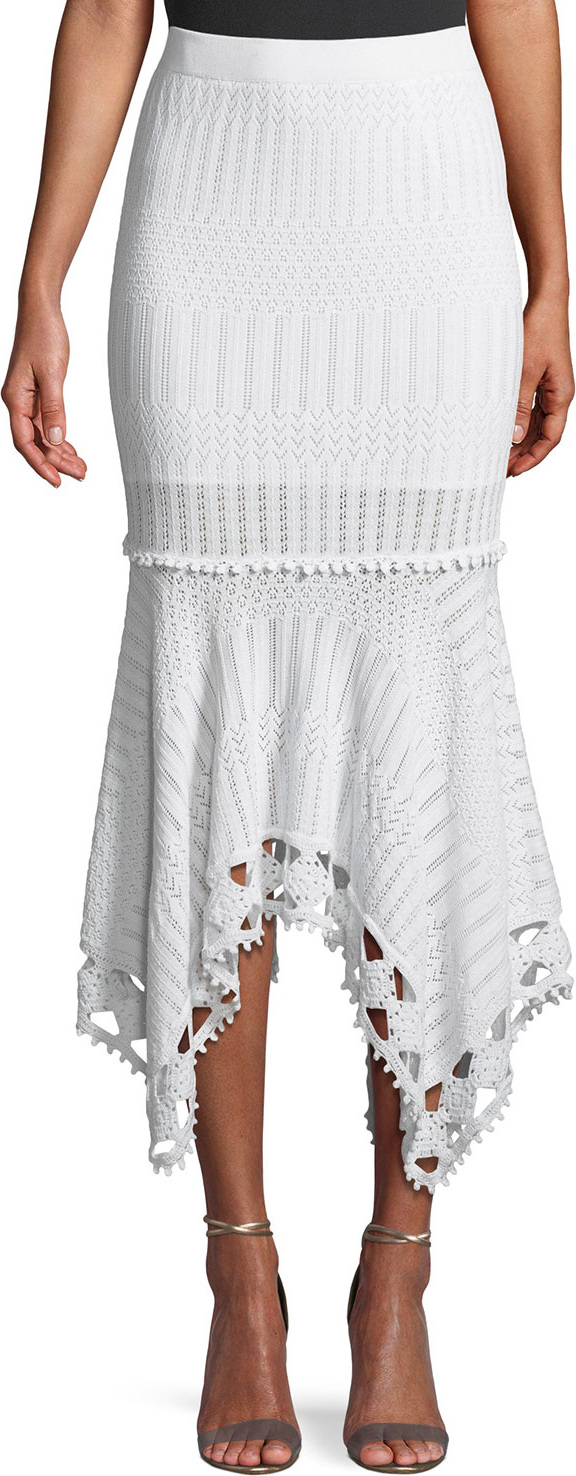 Jonathan Simkhai Lacy Cotton Crochet Midi Skirt