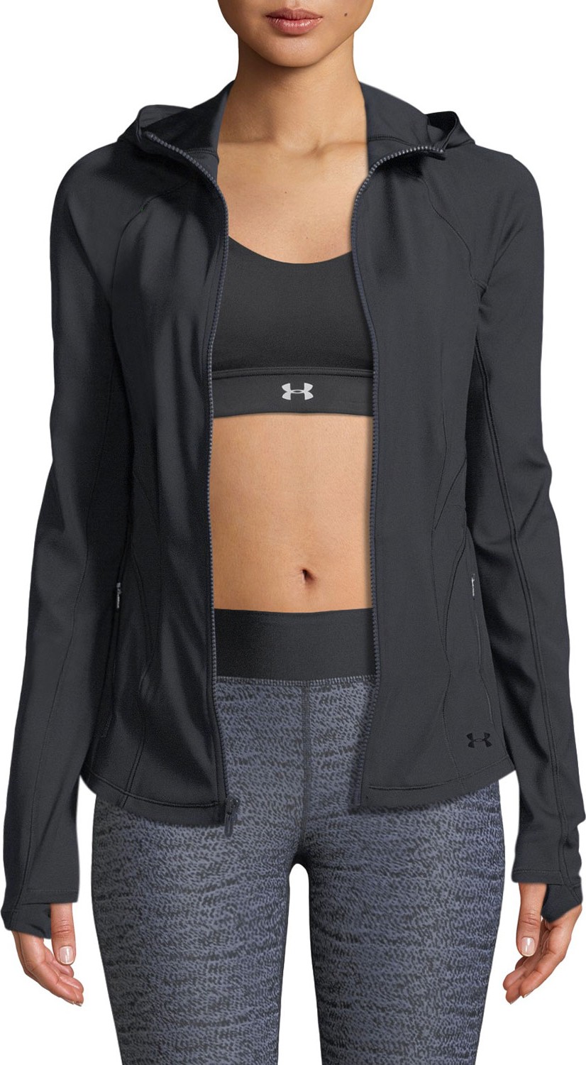 Under Armour Breathlux Bonded Cutout Hooded Activewear Jacket