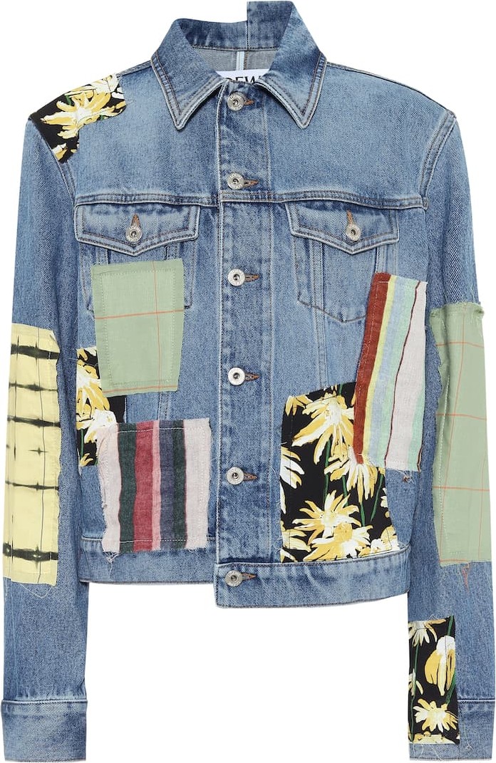 LOEWE Patchwork denim jacket