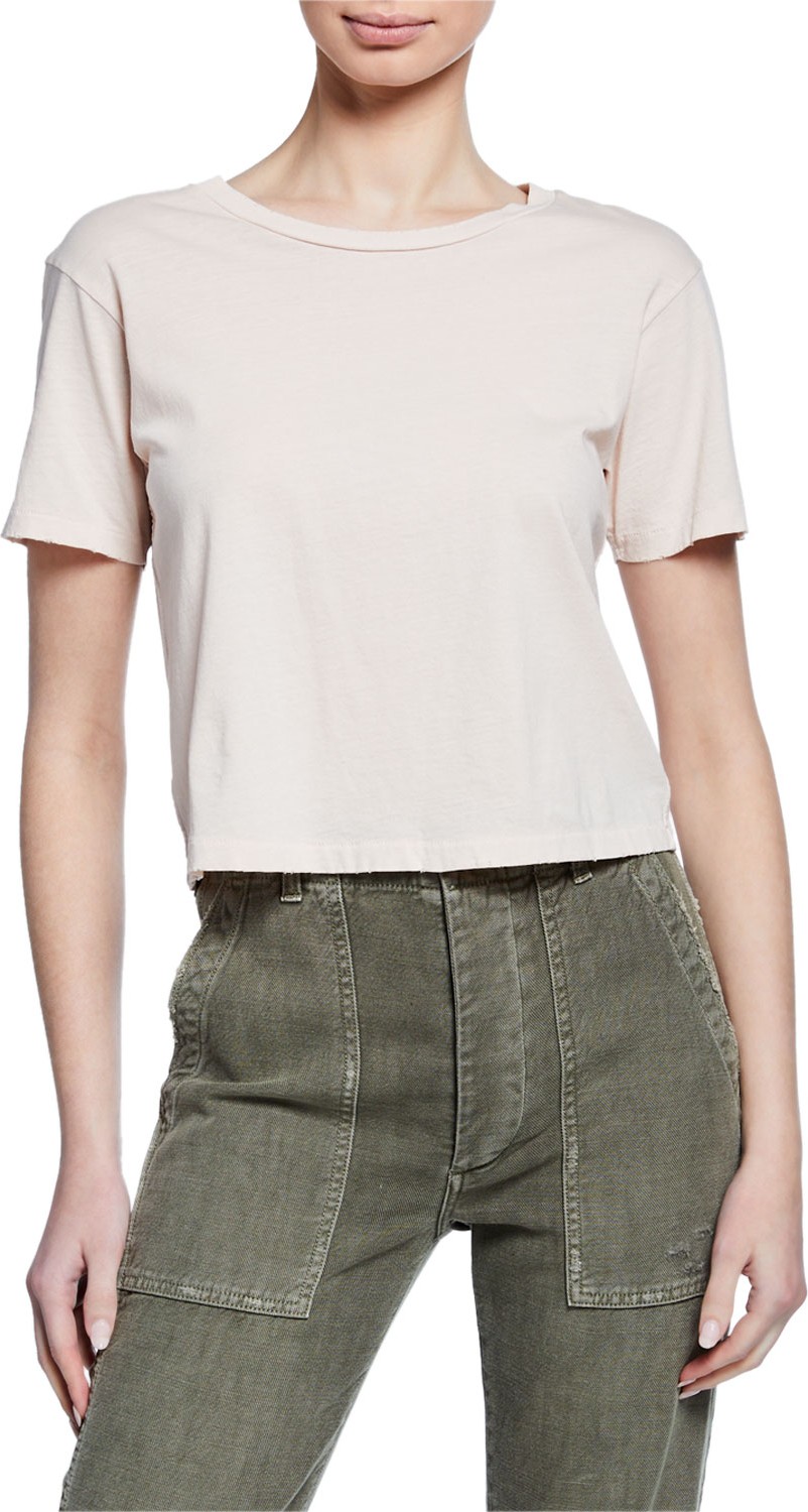 AMO Babe Cropped Crewneck Tee