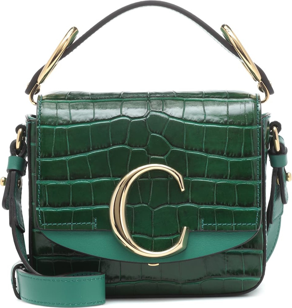 Chloe Chloé C Mini leather shoulder bag