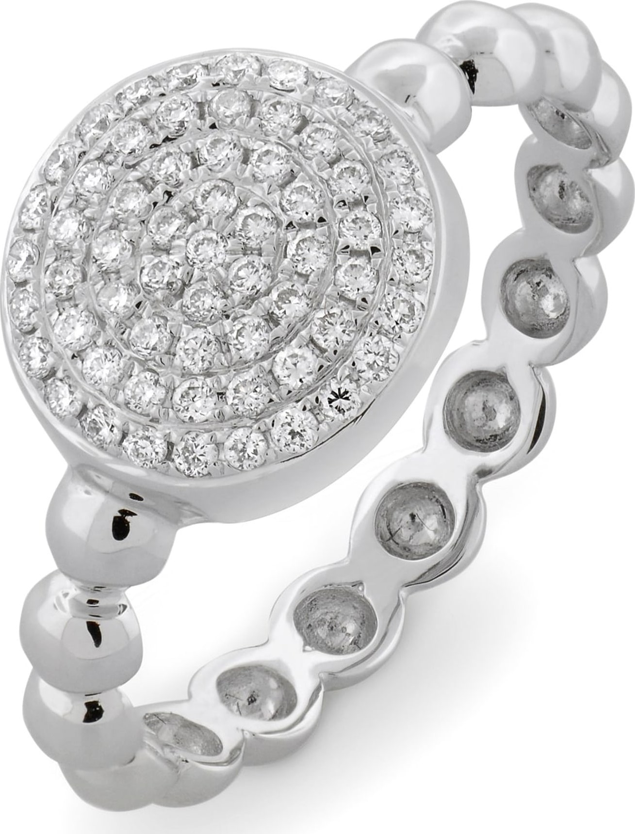 Bony Levy Aurora Diamond Pavé Circle Ring
