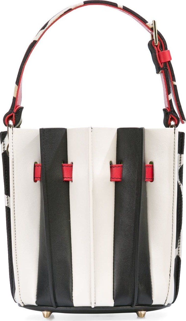 Sara Battaglia plisse handbag