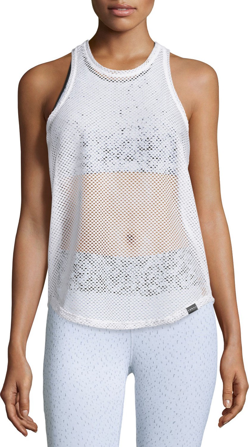 KORAL Aerate Athletic Mesh Tank Top