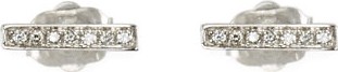 Sydney Evan Small 14k Gold Diamond Bar Single Stud Earring