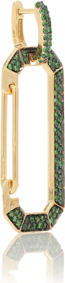 Eera Chiara 18kt gold single earring with sapphires