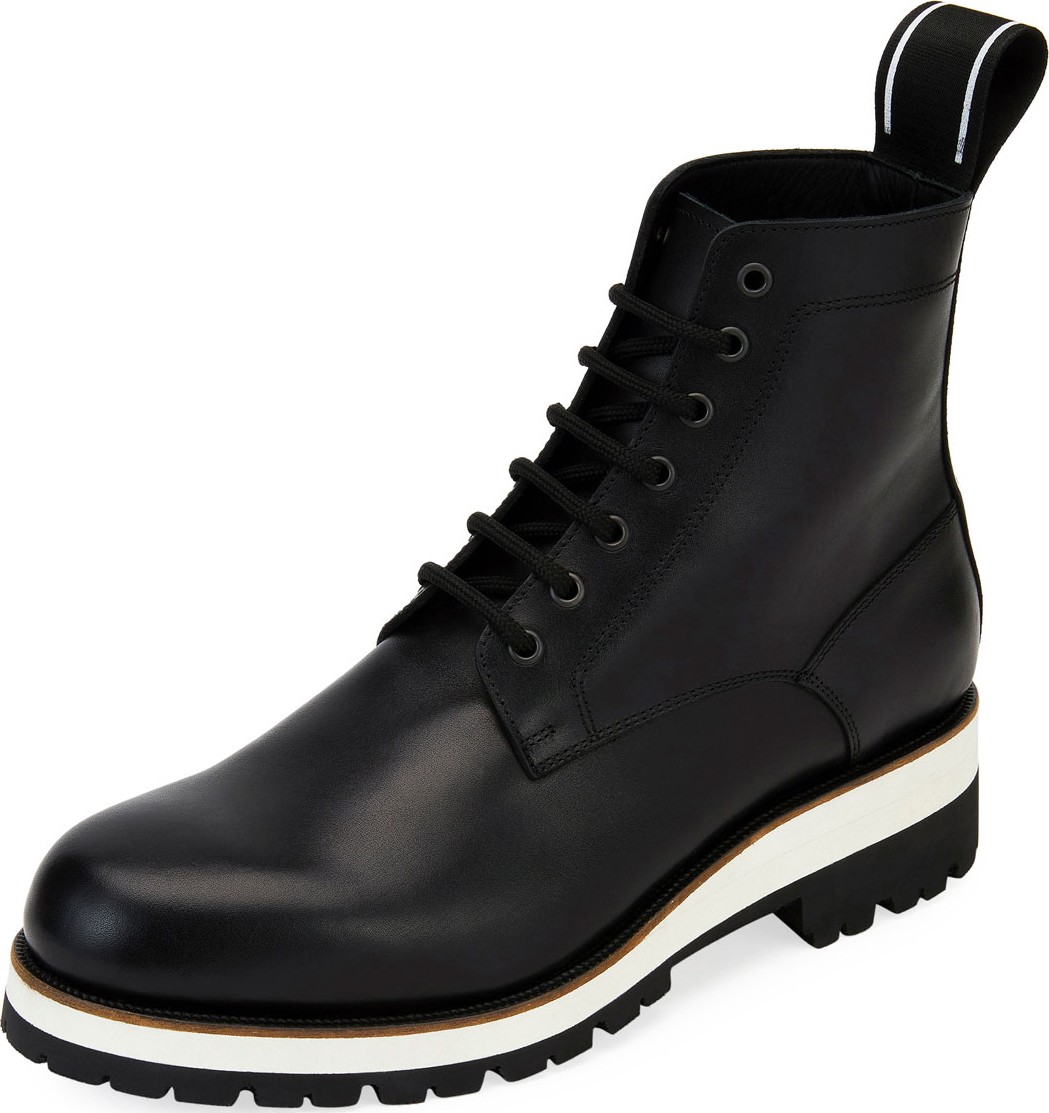 DSQUARED2 Men's Leather Lace-Up Ankle Boot