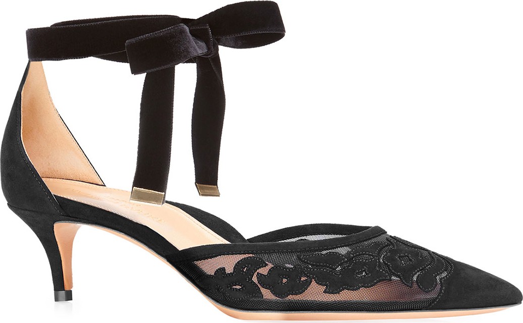 Marion Parke Rachel Mesh Kitten Pumps