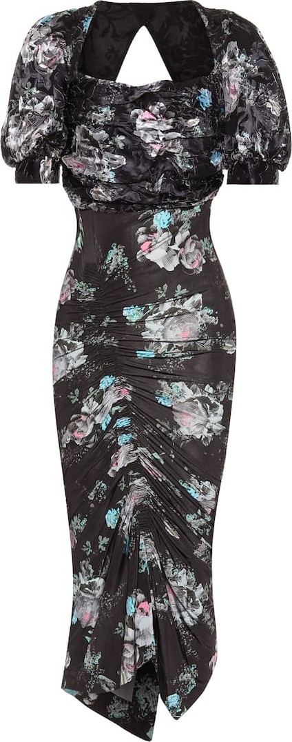 Preen Gizzy floral midi dress