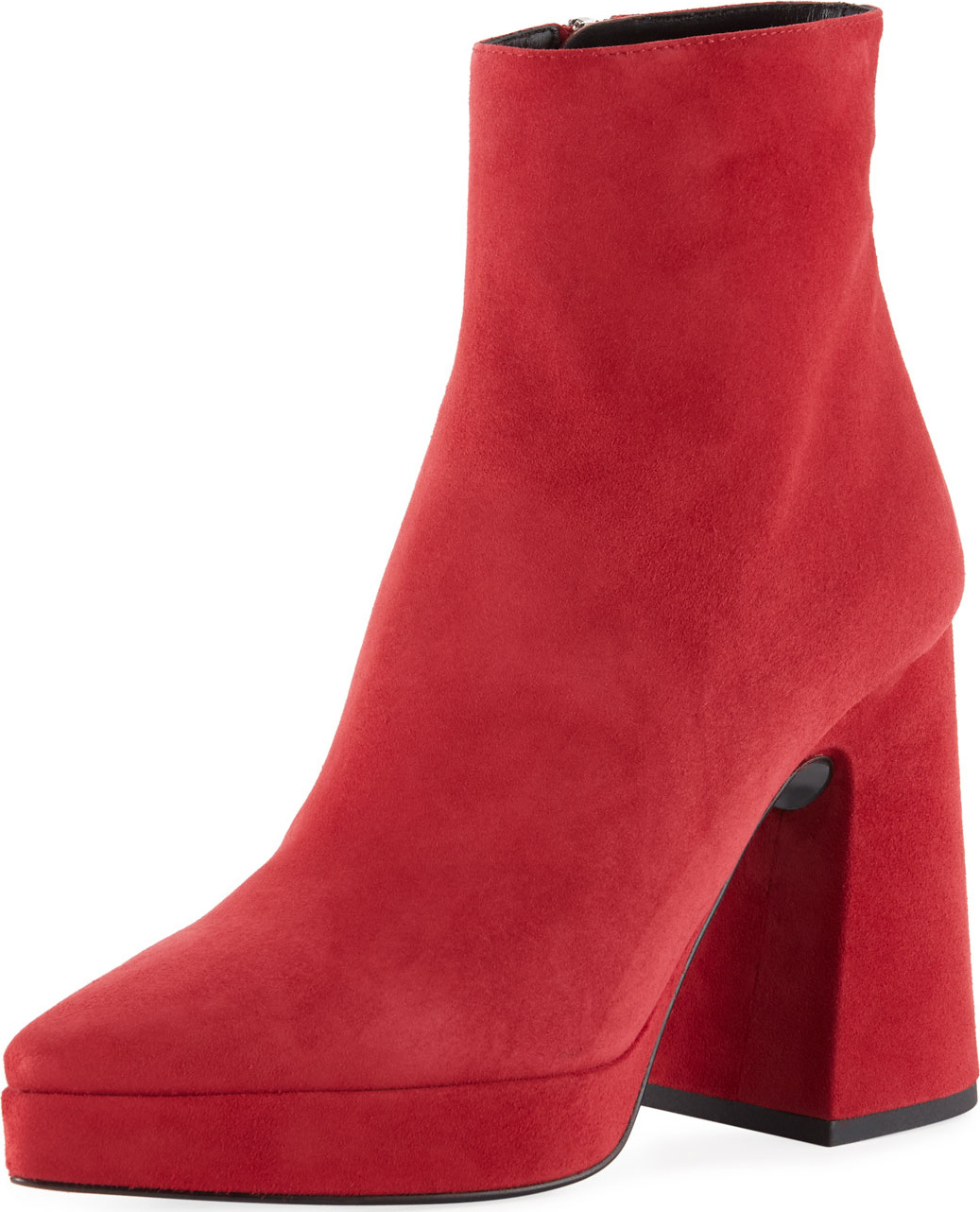 Proenza Schouler Ave Platform Suede Booties