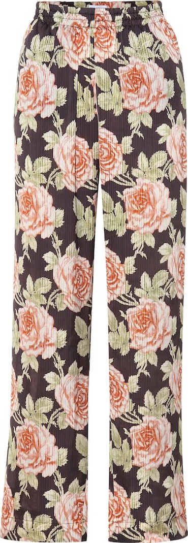 Paco Rabanne Floral wide-leg satin pants