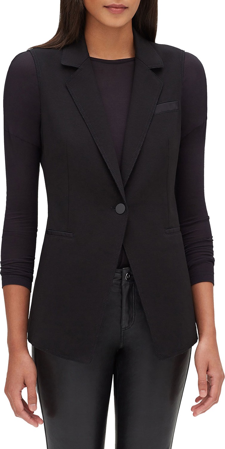 Lafayette 148 New York Oryn Punto Milano Vest with Tech Combo Back