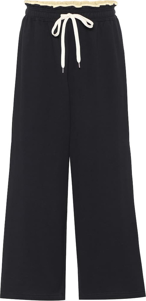 Marni High-rise cotton track pants