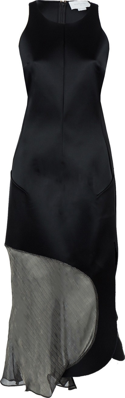 Esteban Cortazar Contrast Halter Dress