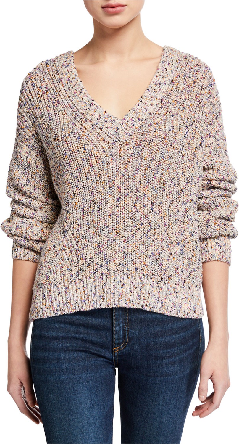 Veronica Beard Crosby Speckled Sweater