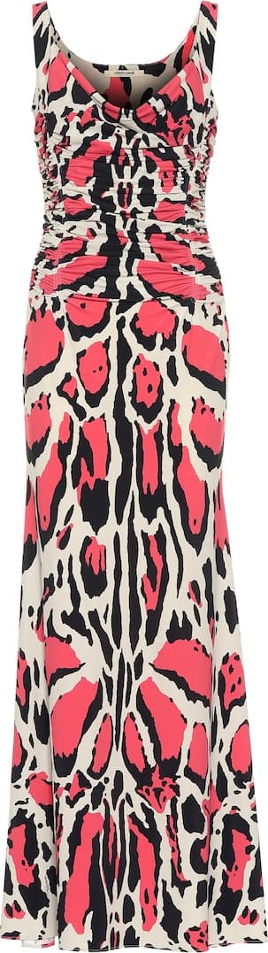 Roberto Cavalli Leopard-printed jersey maxi dress