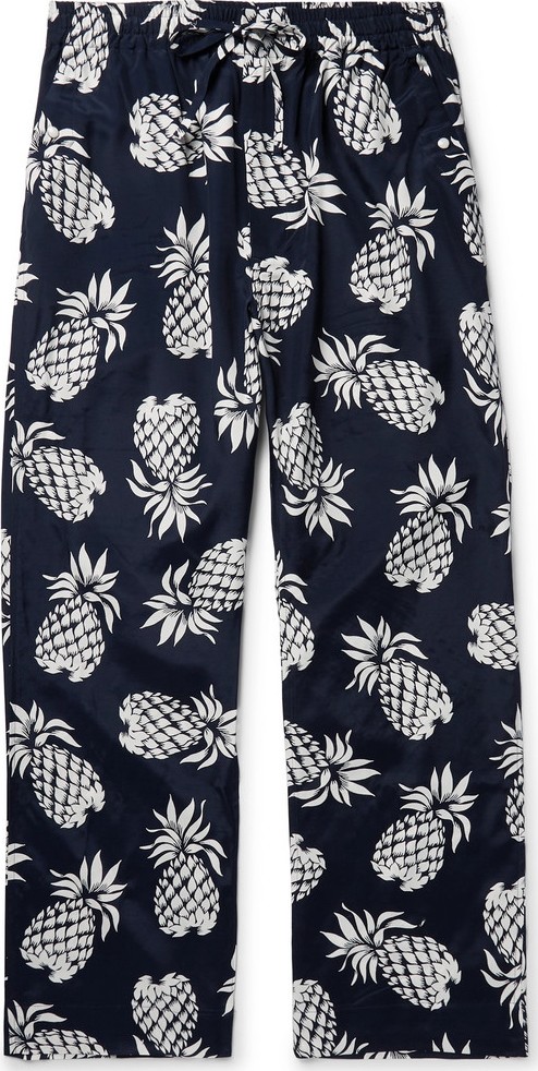 Needles Printed Woven Drawstring Trousers