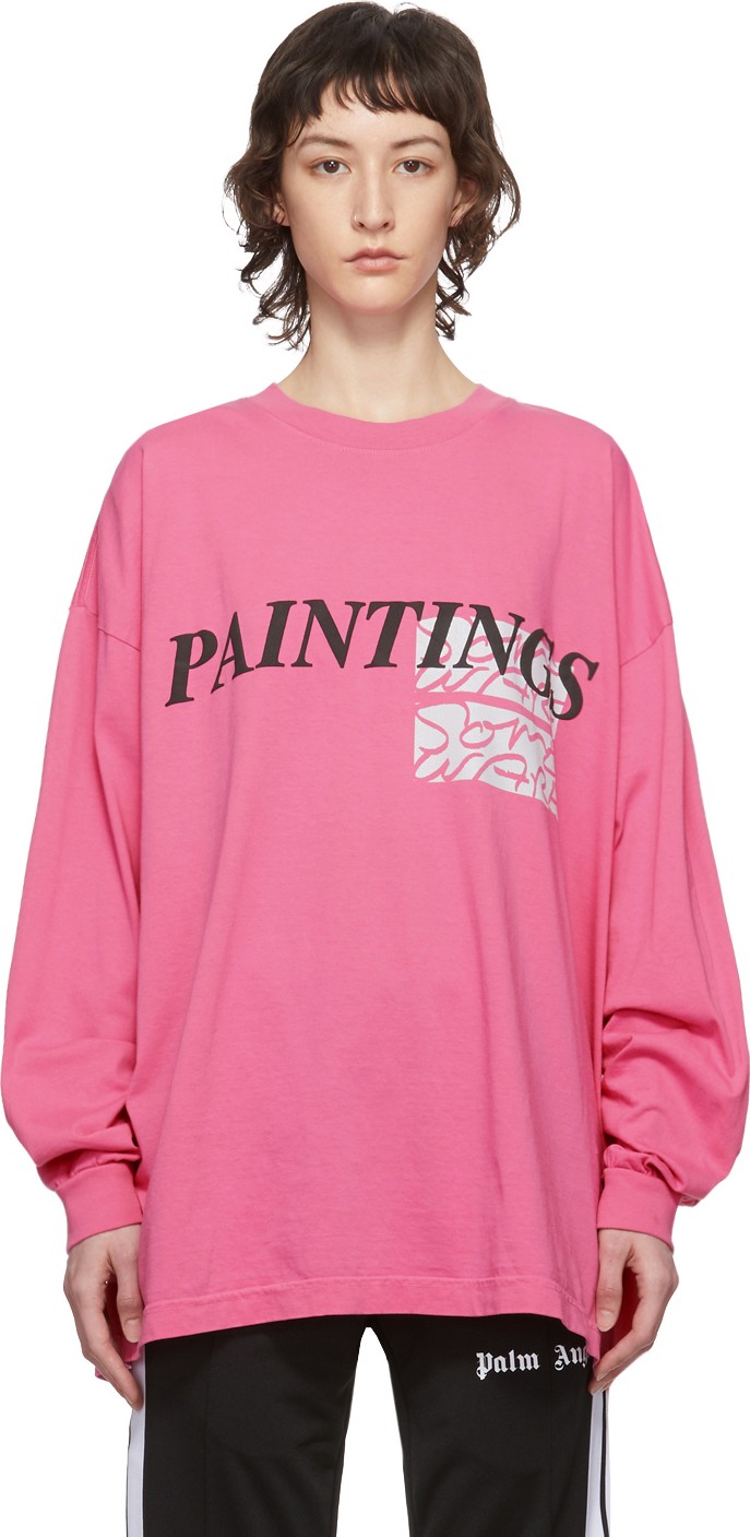 Some Ware Pink 'Paintings' New Body Long Sleeve T-Shirt