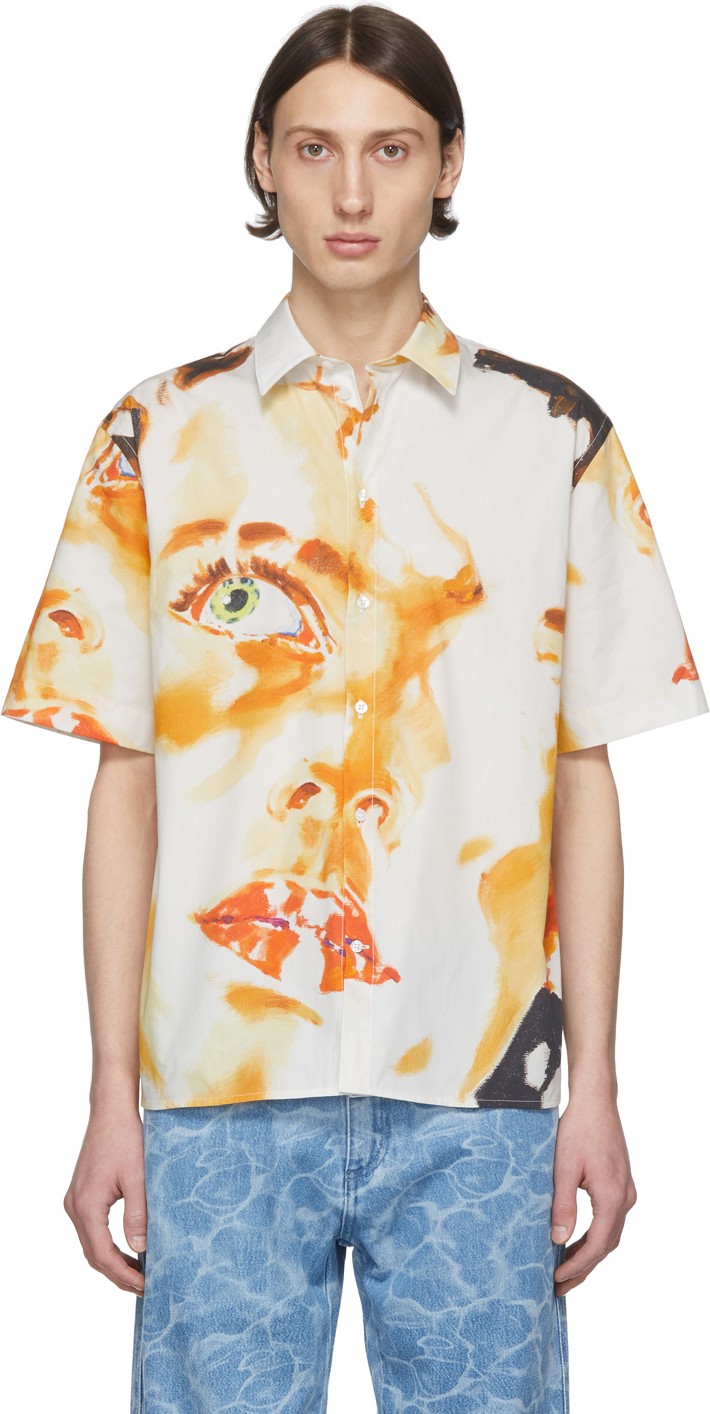 MSGM Multicolor Binsky's Face Shirt