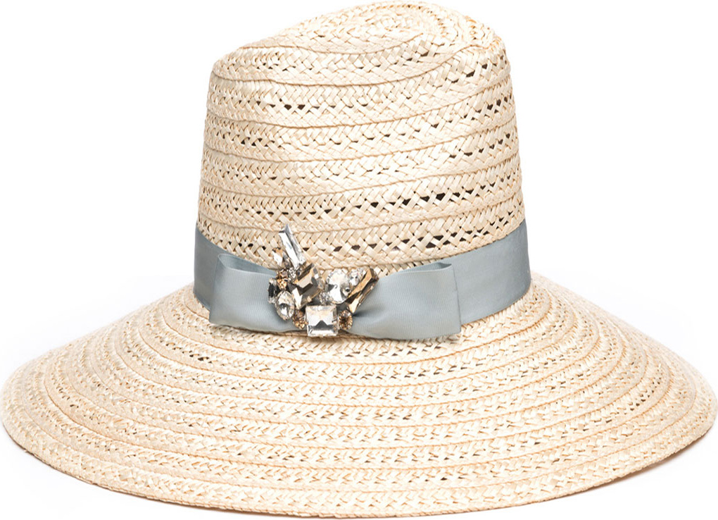 Eugenia Kim Carmen Sun Hat w/ Hat Band & Brooch