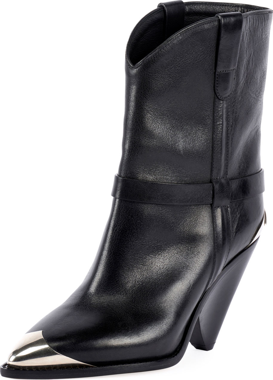 Isabel Marant Lamsy Low Leather Western Boot