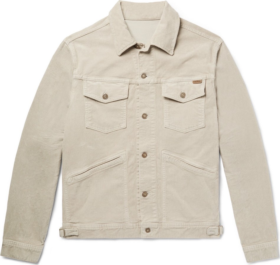 TOM FORD Cotton-Blend Corduroy Trucker Jacket