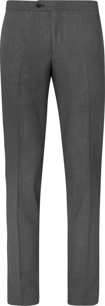 Thom Sweeney Dark-Grey Slim-Fit Wool Suit Trousers